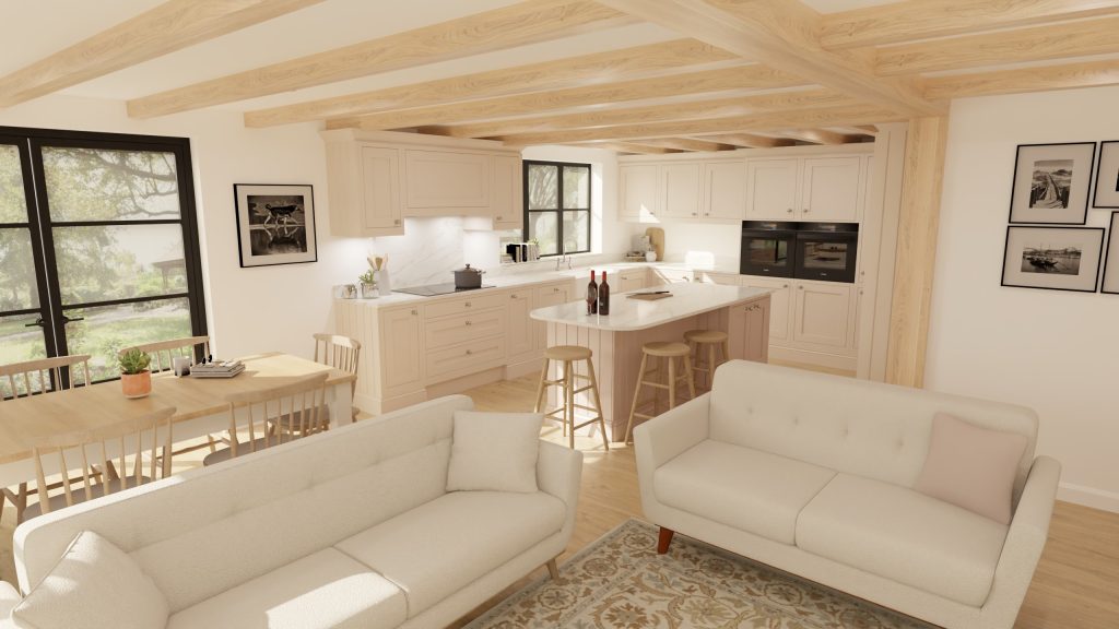 example kitchen design marble